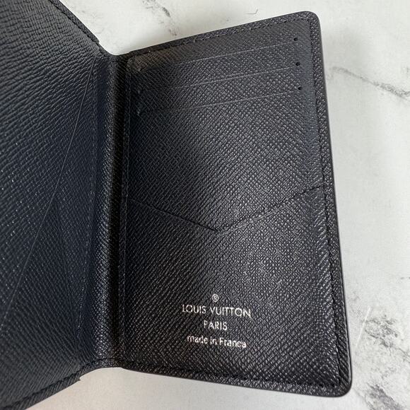 Louis Vuitton Chapman Pocket Organizer wallet Monogram LV Rhino Navy Blue w/box - Picture 12 of 12